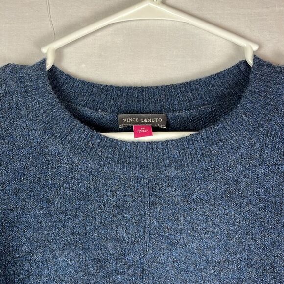 Dark Blue Oversized Vince Camuto Center Seam Cozy Sweater - Picture 4 of 6